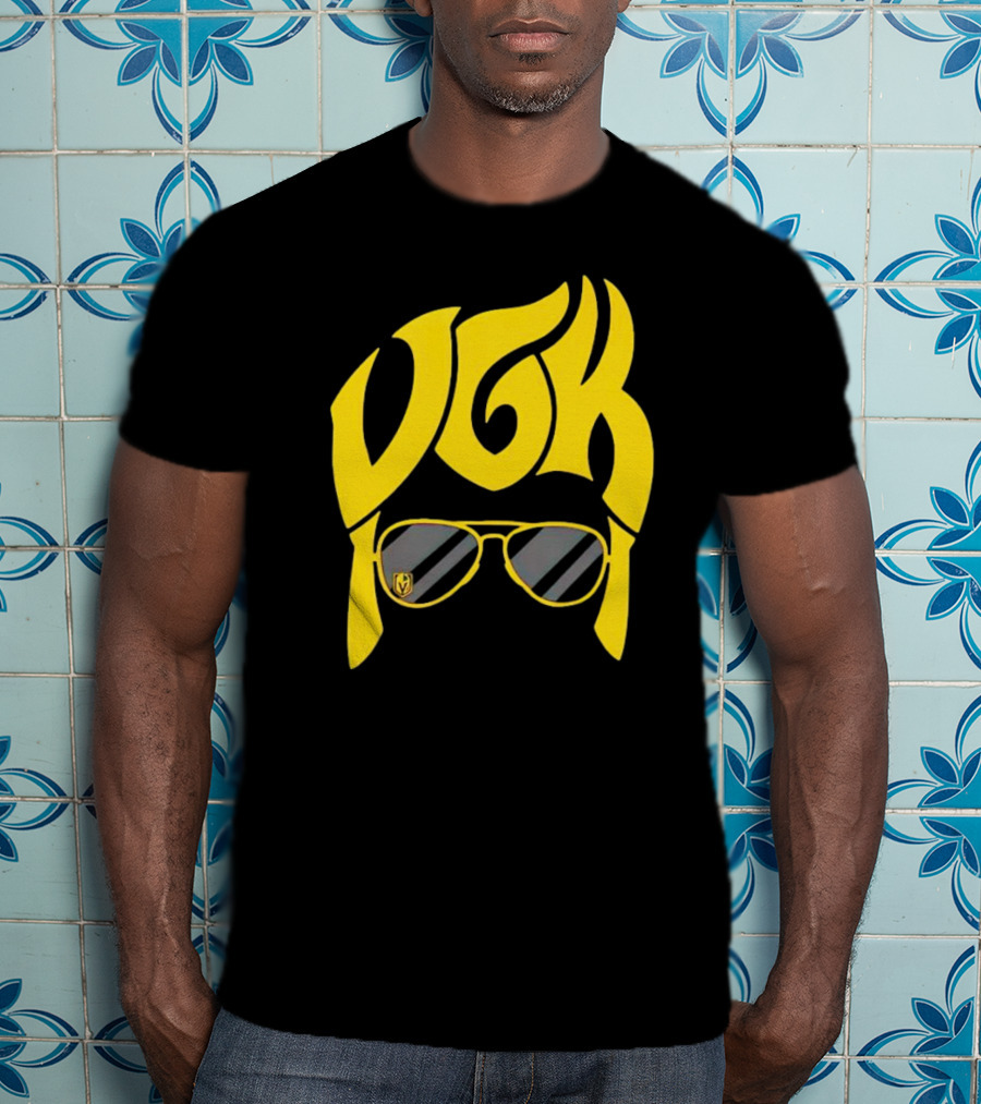 VGK Vegas Golden Knights Sunglasses Hair T-Shirt
