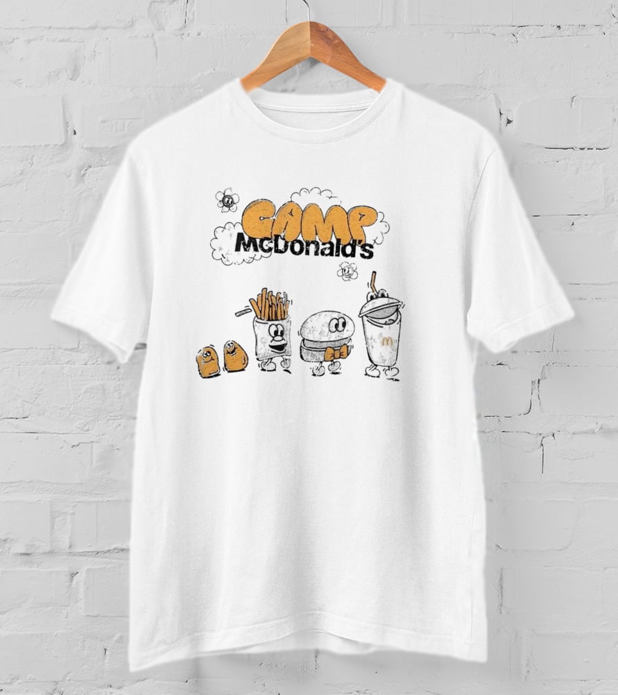 Camp McDonald’s Fry Bow Hamburger Character Trio T-Shirt