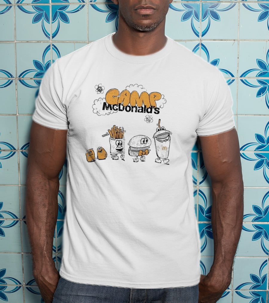 Camp McDonald’s Fry Bow Hamburger Character Trio T-Shirt