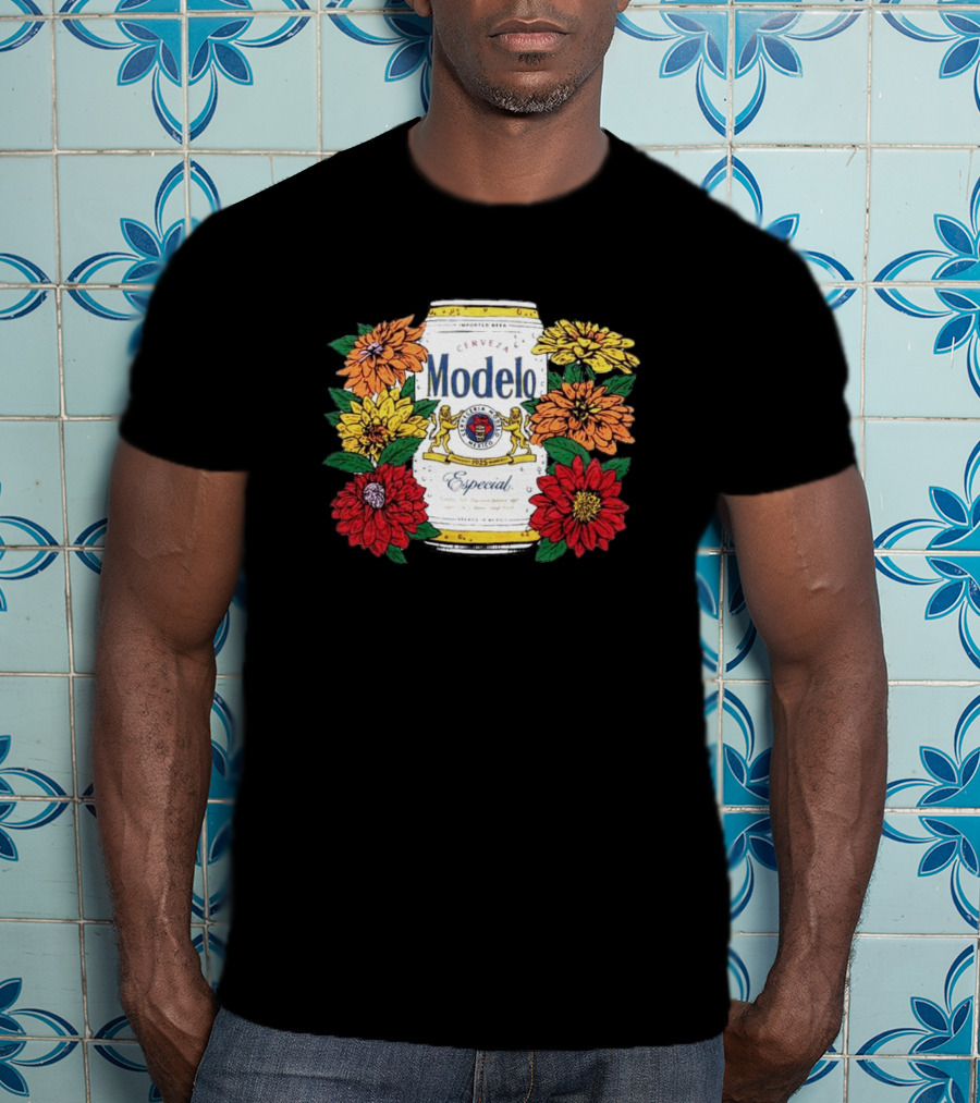 Cerveza Modelo Especial Floral Can T-Shirt