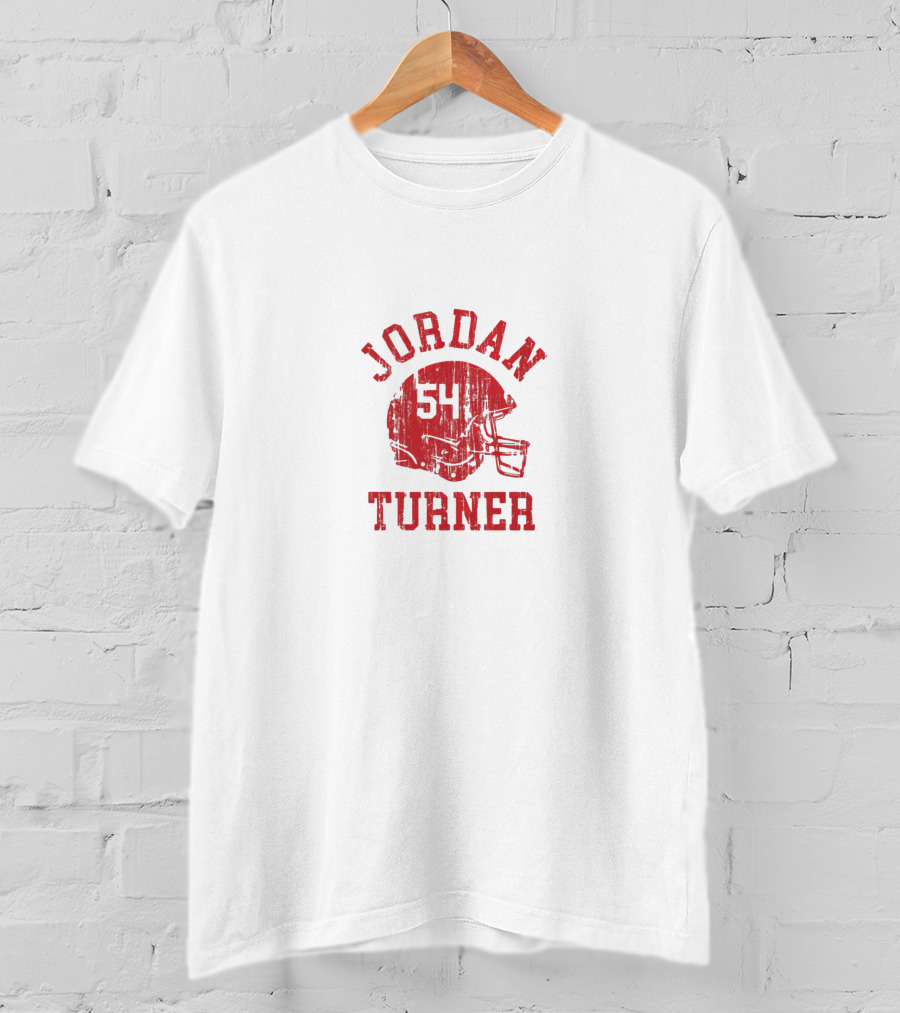 Jordan Turner 54 Wisconsin Badgers Football Helmet T-Shirt