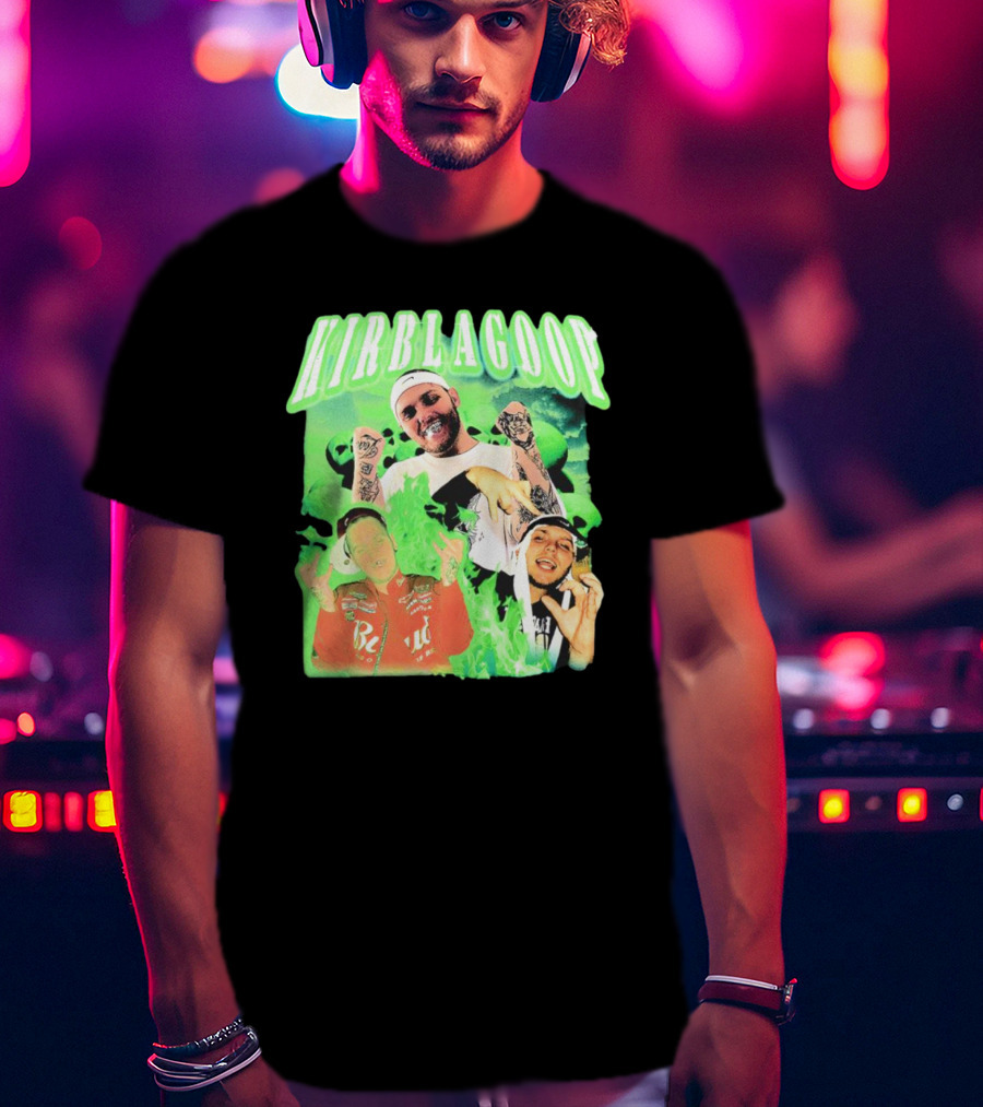Kirblagoop Vintage Graphic With Tattoos And Racing Jacket T-Shirt
