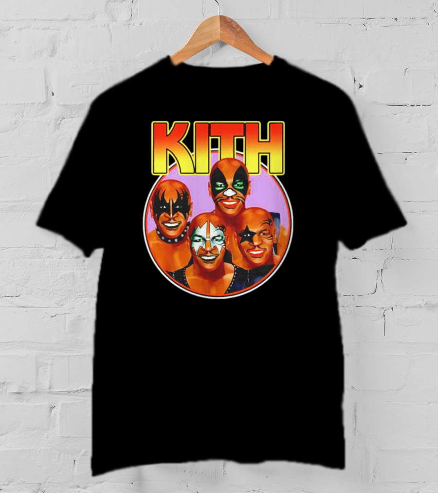 KITH Mike Tyson Kiss Band Makeup Group Image T-Shirt