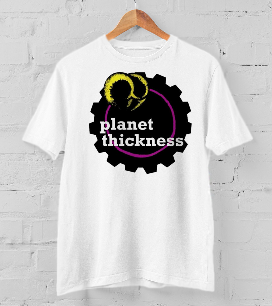 Planet Thickness Tennis Ball Circle Gear Emblem T-Shirt