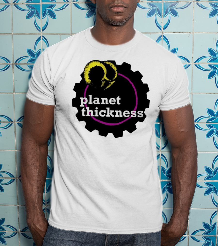 Planet Thickness Tennis Ball Circle Gear Emblem T-Shirt