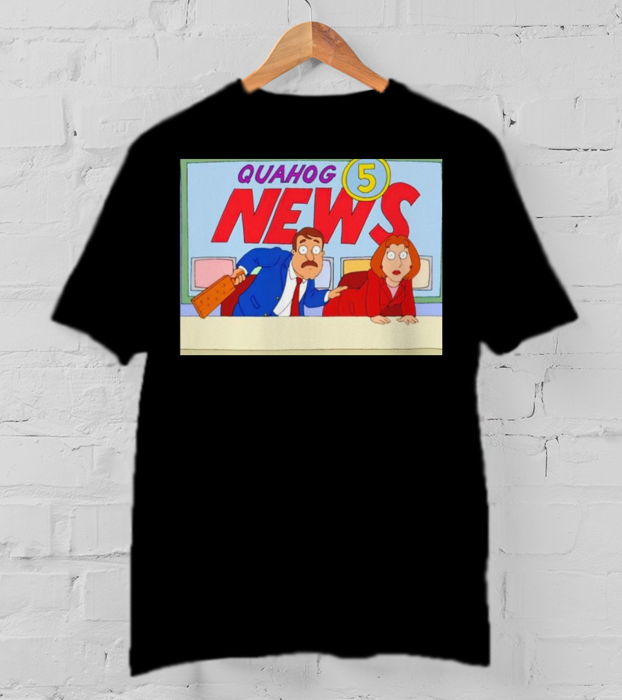 Quahog 5 News Family Guy Cartoon Scene T-Shirt