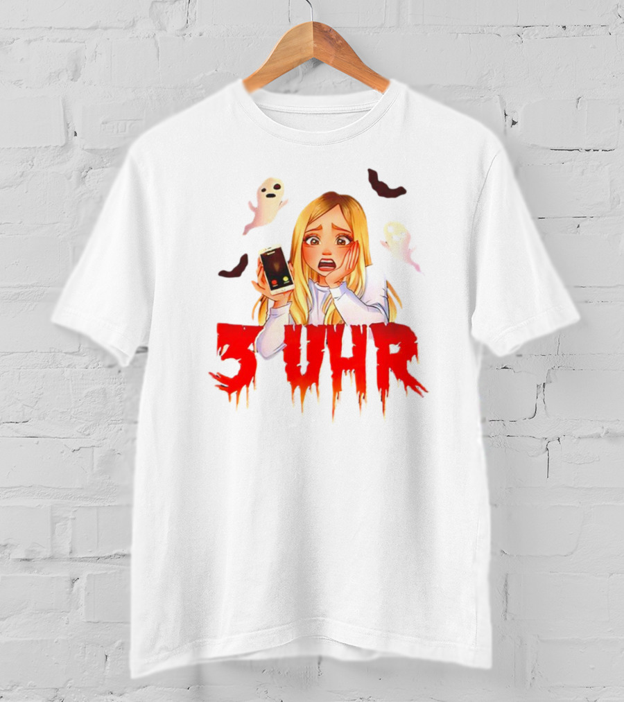 Rebekah Wing 3 Uhr Scary Ghost Reaction T-Shirt