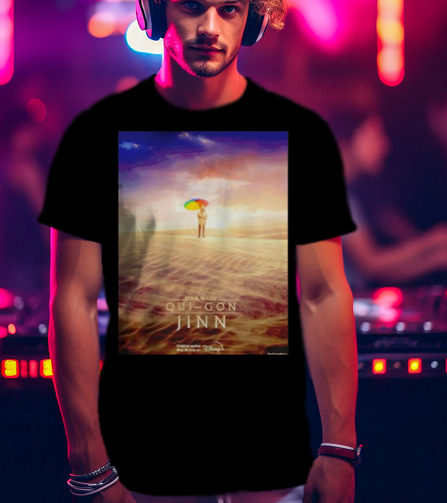 Star Wars Qui-Gon Jinn Desert Scene Disney Plus Series T-Shirt