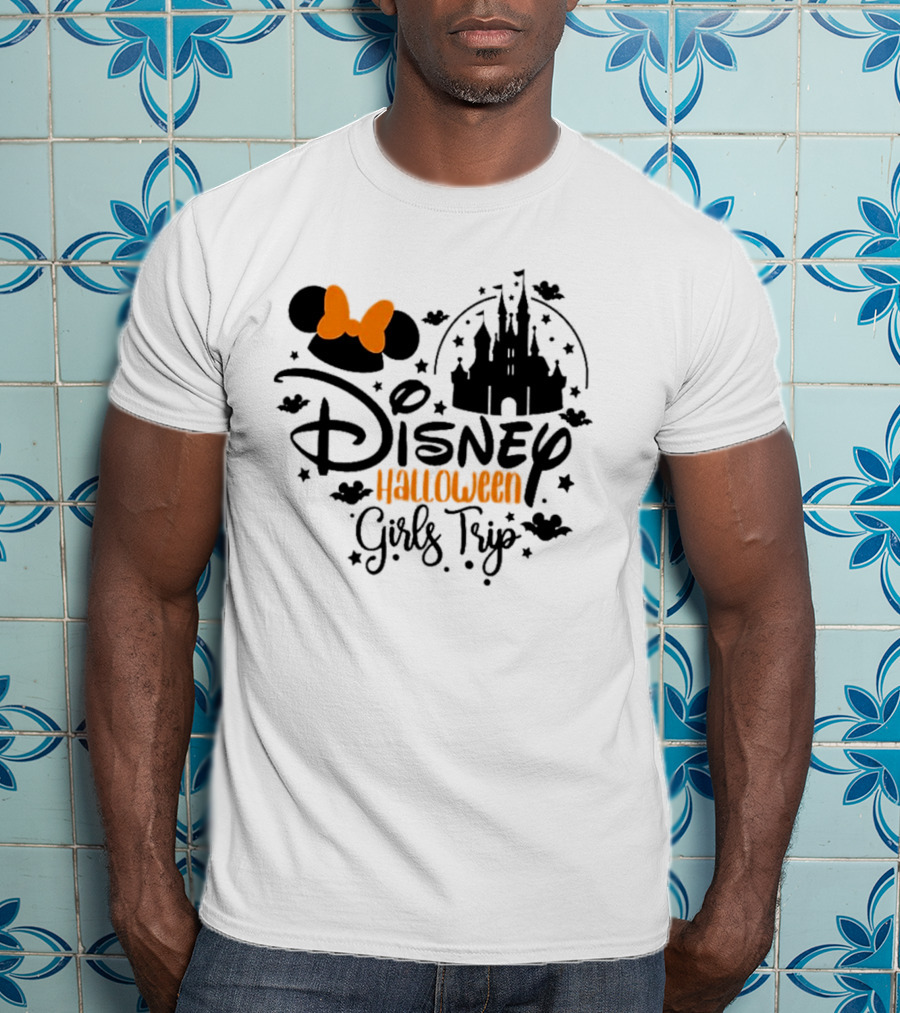 Disney Halloween Girls Trip Castle Minnie Ears T-Shirt