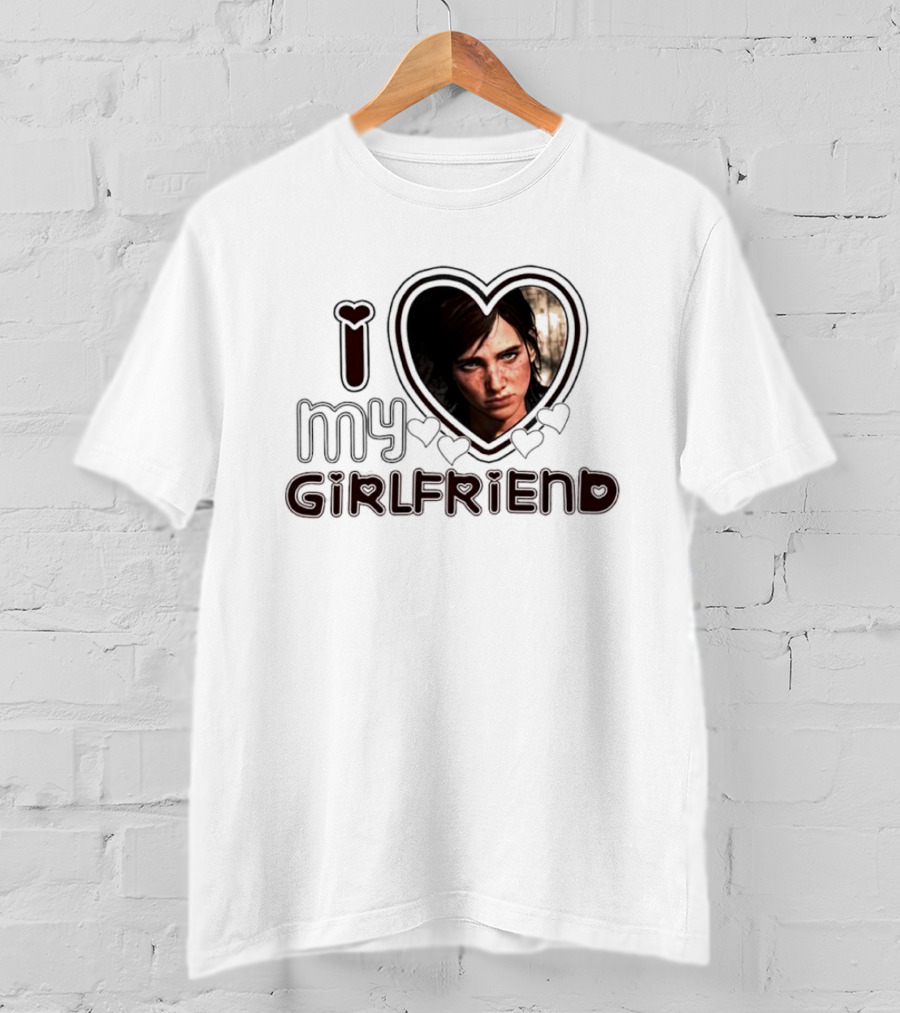 Ellie Tlou I Love My Girlfriend Heart Image T-Shirt