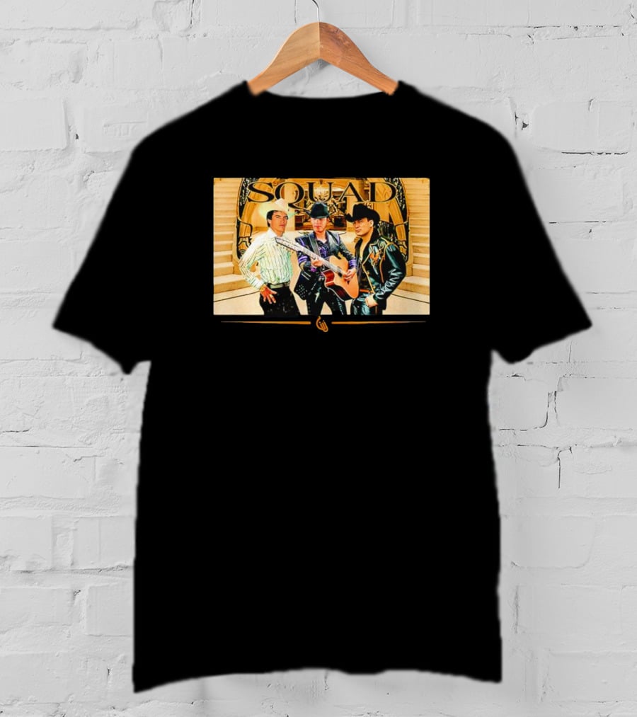 Guariz Squad Trio With Guitars And Staircase Background T-Shirt