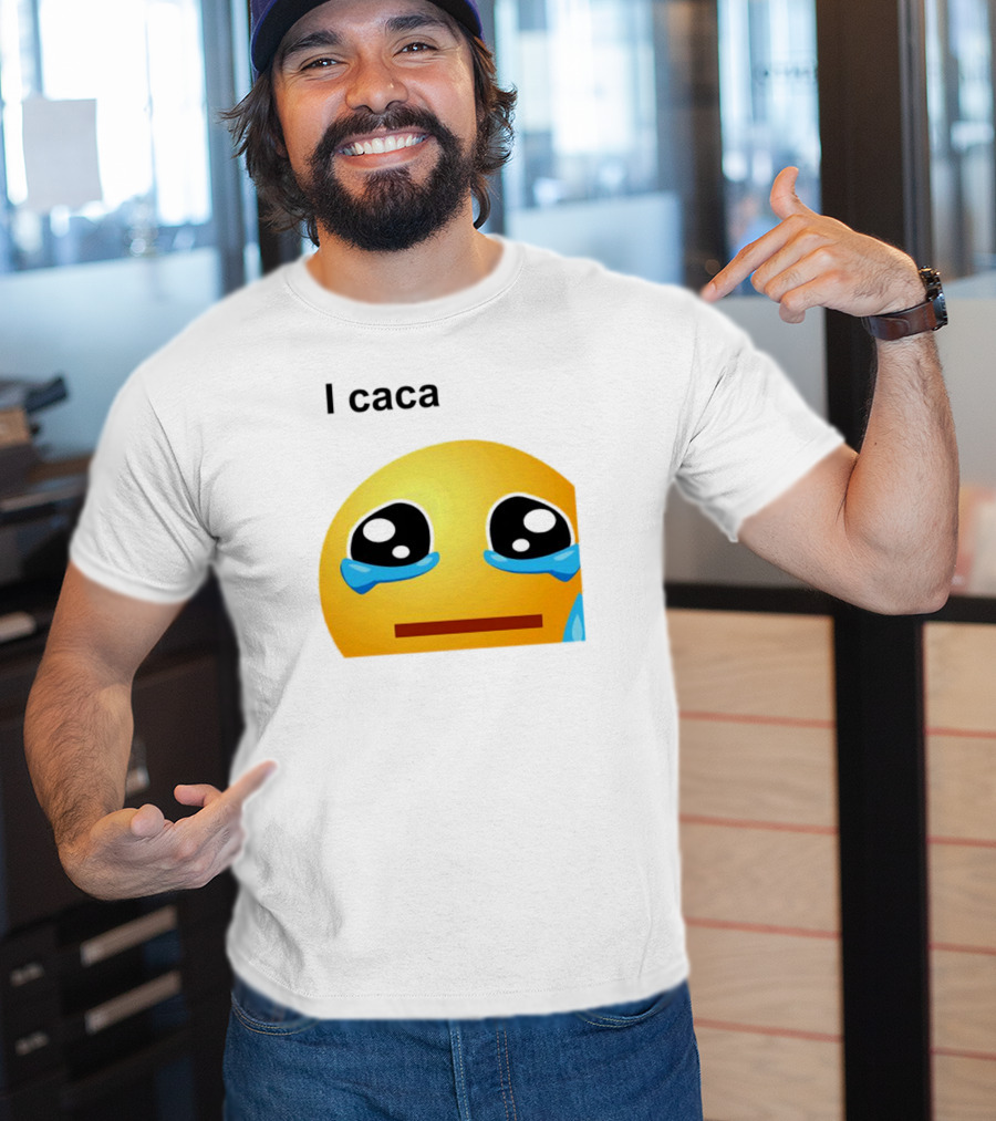 I Caca Crying Emoji Meme T-Shirt
