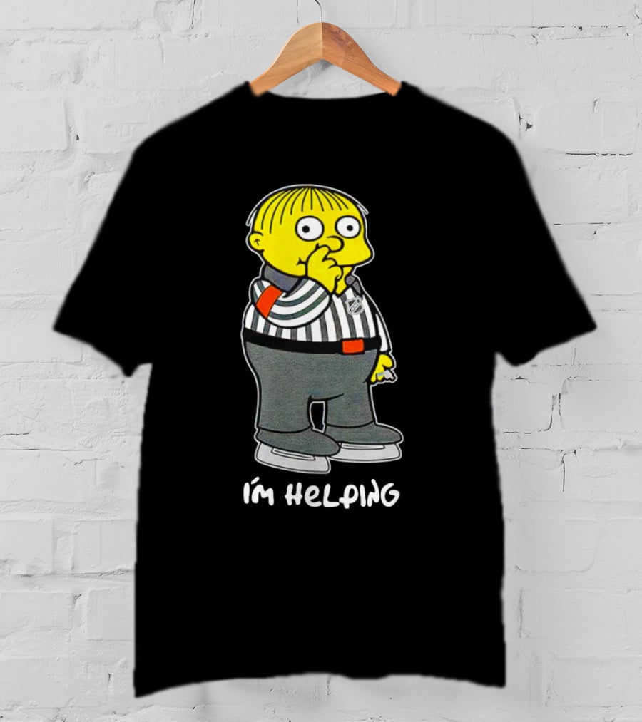 Ralph Wiggum I'm Helping The Simpsons NHL Referee T-Shirt