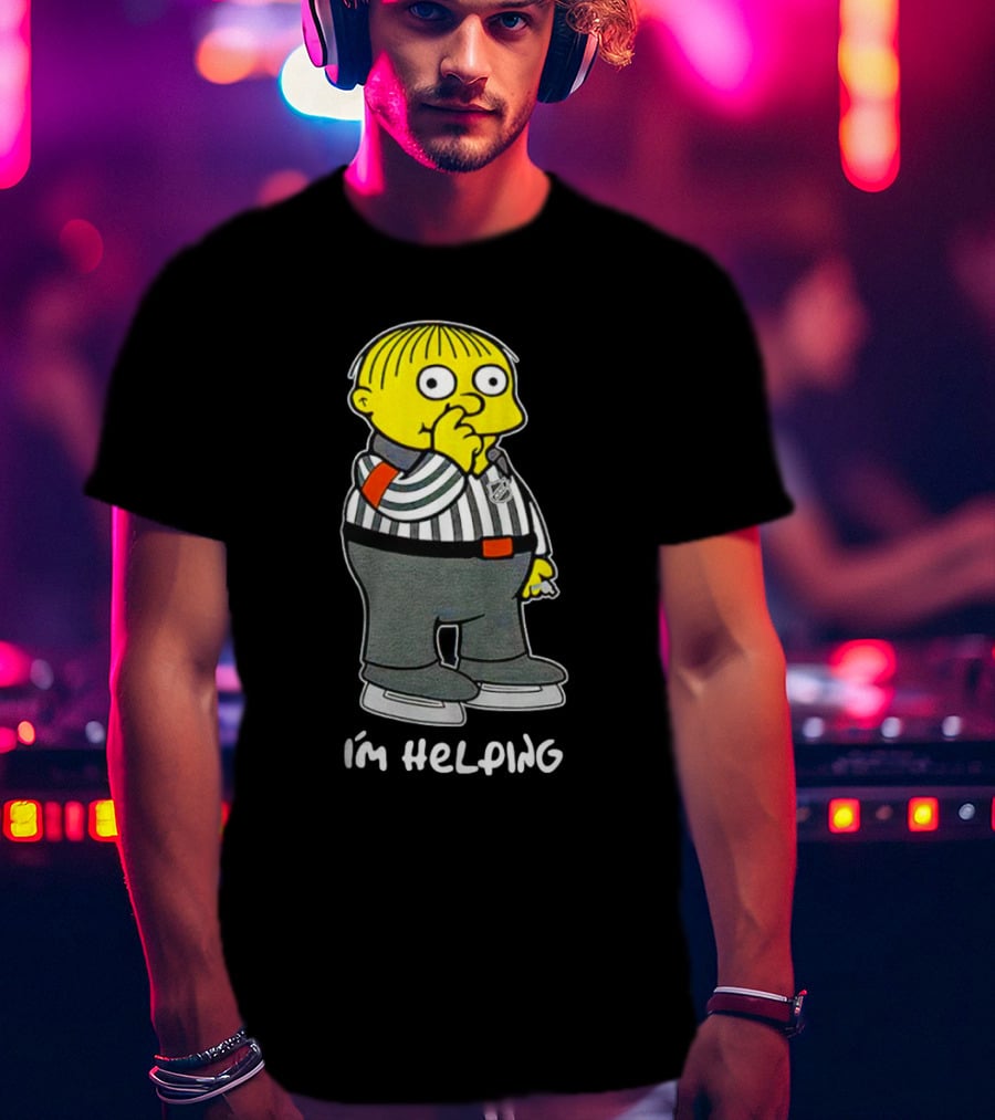 Ralph Wiggum I'm Helping The Simpsons NHL Referee T-Shirt