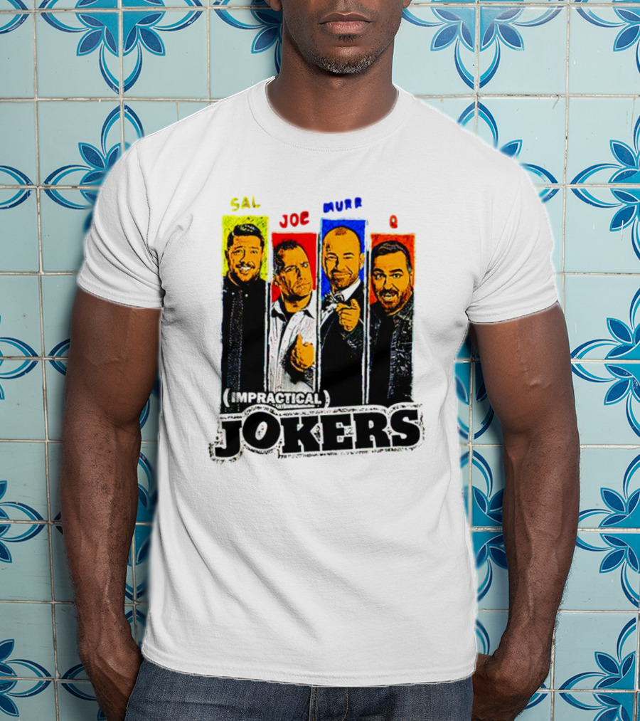 Impractical Jokers Sal Joe Murr Q Portraits T-Shirt