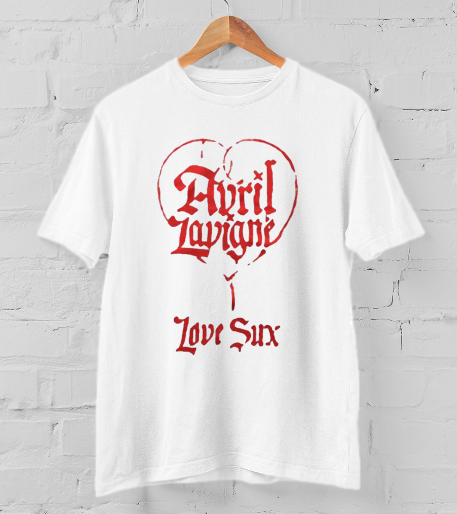 Avril Lavigne Heart Balloon Love Sux T-Shirt
