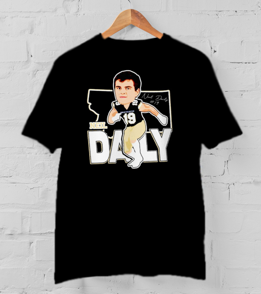 Neil Daily Noah Collective #19 Football Cartoon T-Shirt