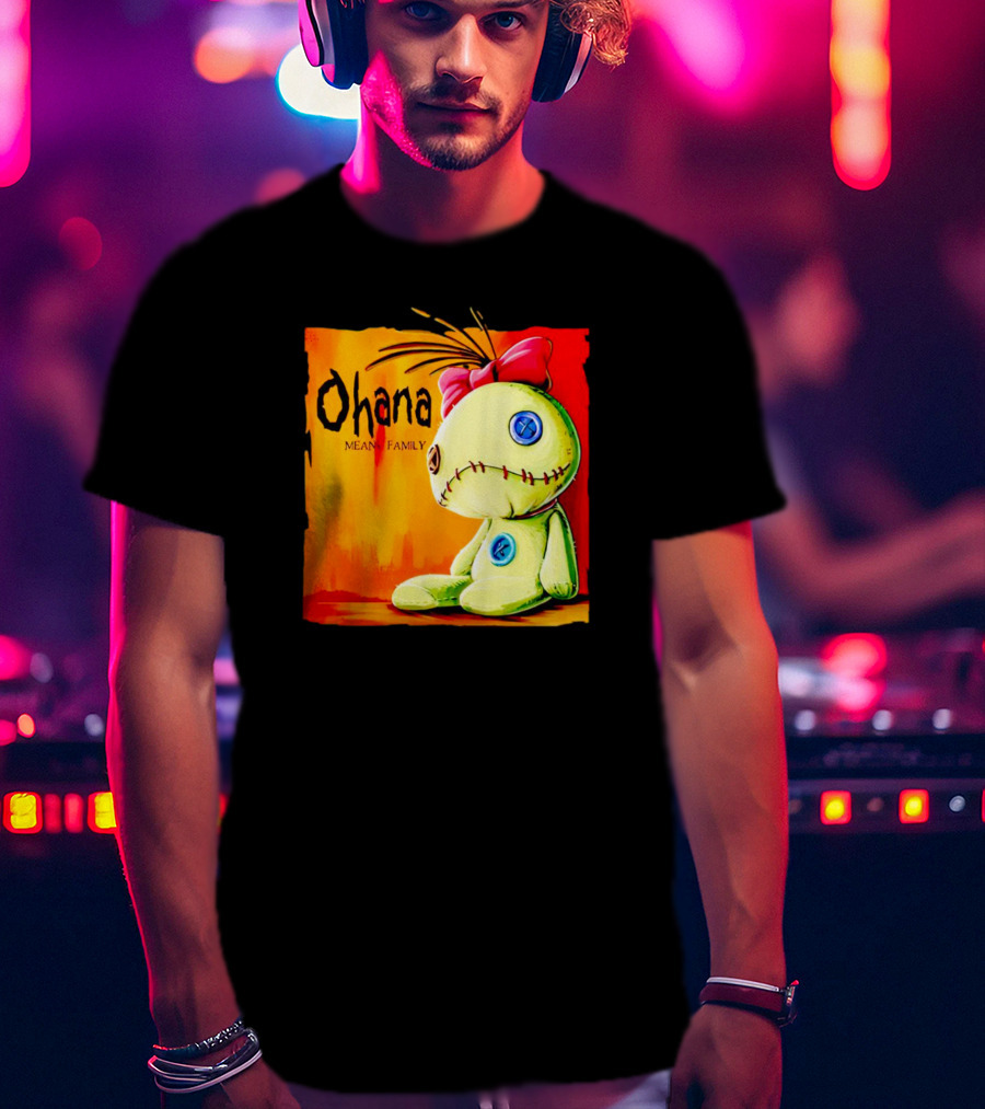 Ohana Means Family Scrump Stitch Doll T-Shirt