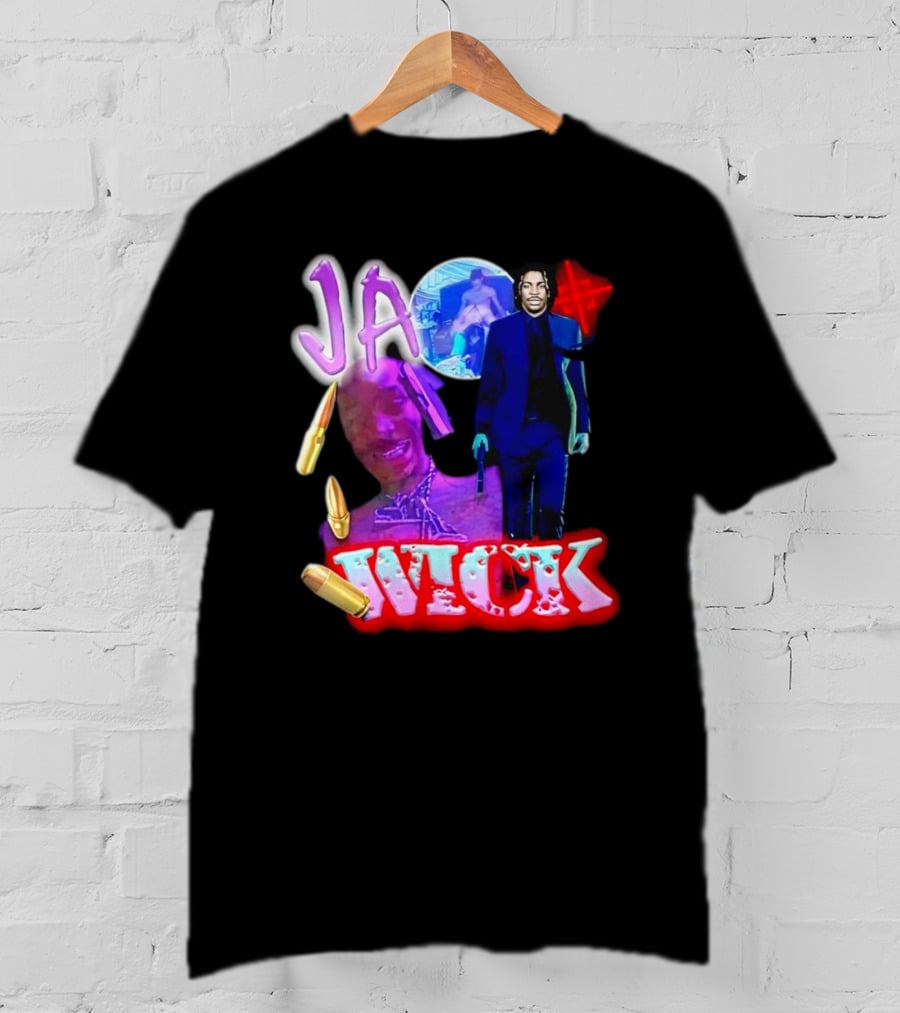 Ja Wick Bullet Portraits Action Concept T-Shirt