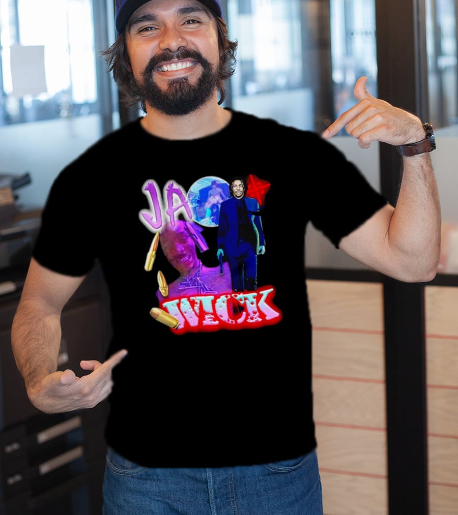 Ja Wick Bullet Portraits Action Concept T-Shirt