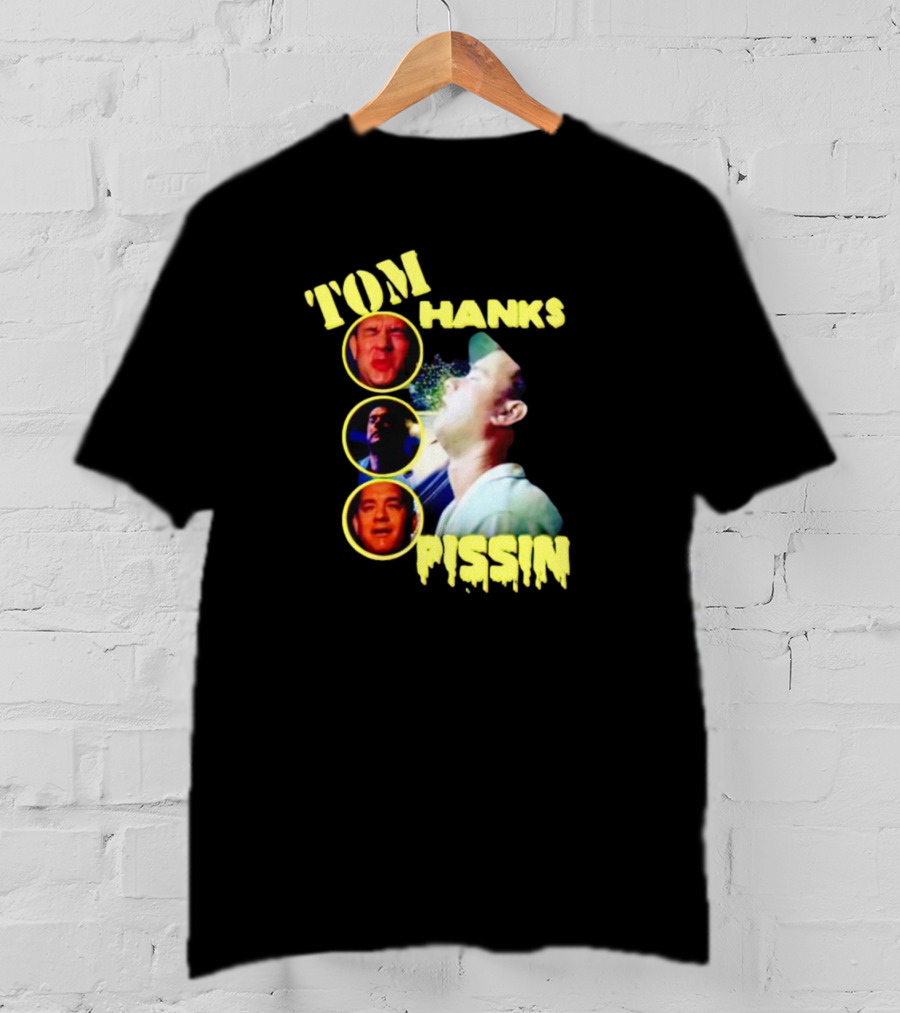 Tom Hanks Pissin Spitting Circle Photos T-Shirt