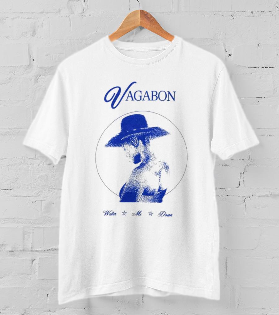 Vagabon Water Me Down Blue Silhouette Hat T-Shirt