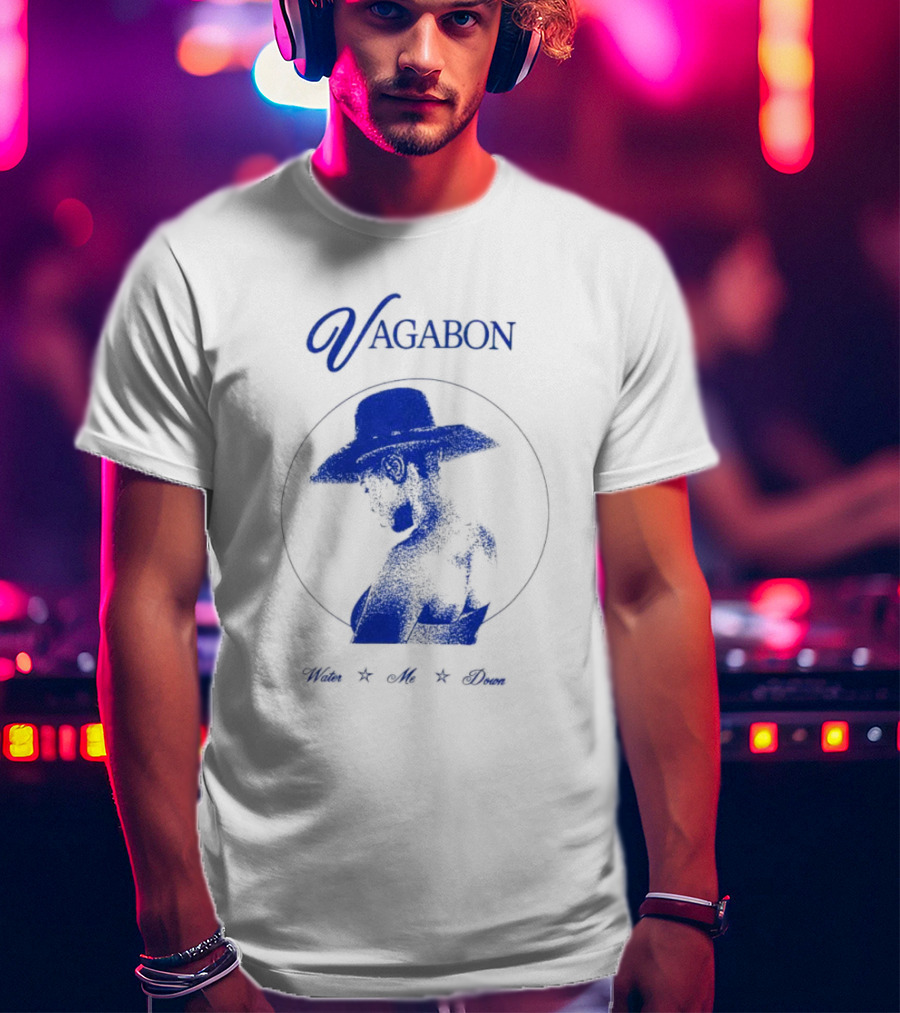 Vagabon Water Me Down Blue Silhouette Hat T-Shirt