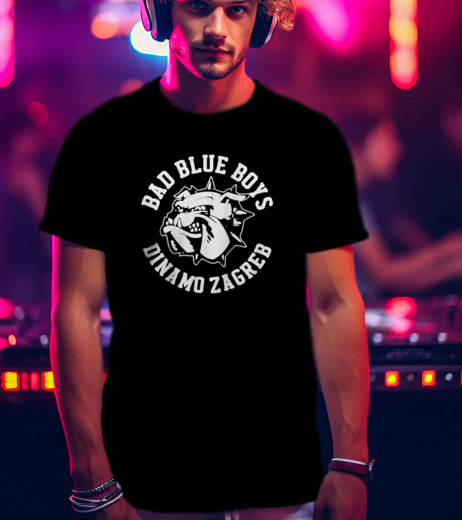 Bad Blue Boys Dinamo Zagreb Bulldog T-Shirt