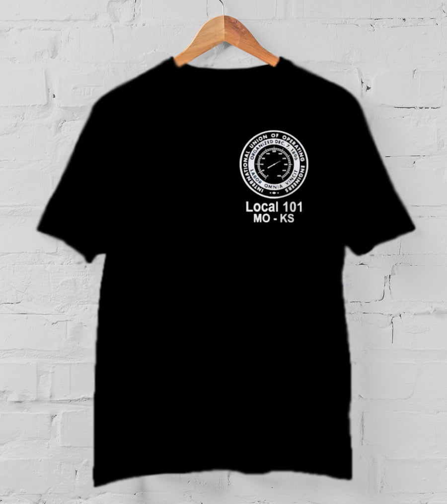 International Union Of Operating Engineers Emblem Local 101 MO KS T-Shirt