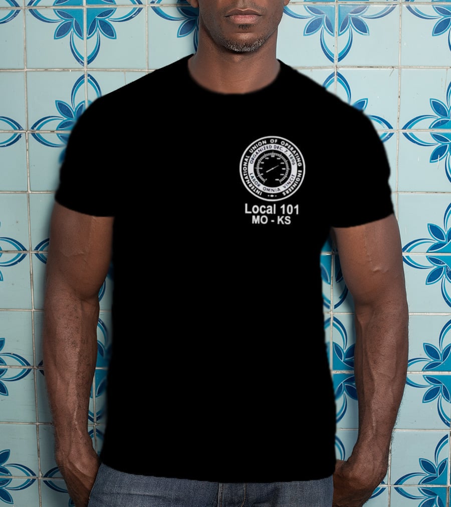 International Union Of Operating Engineers Emblem Local 101 MO KS T-Shirt
