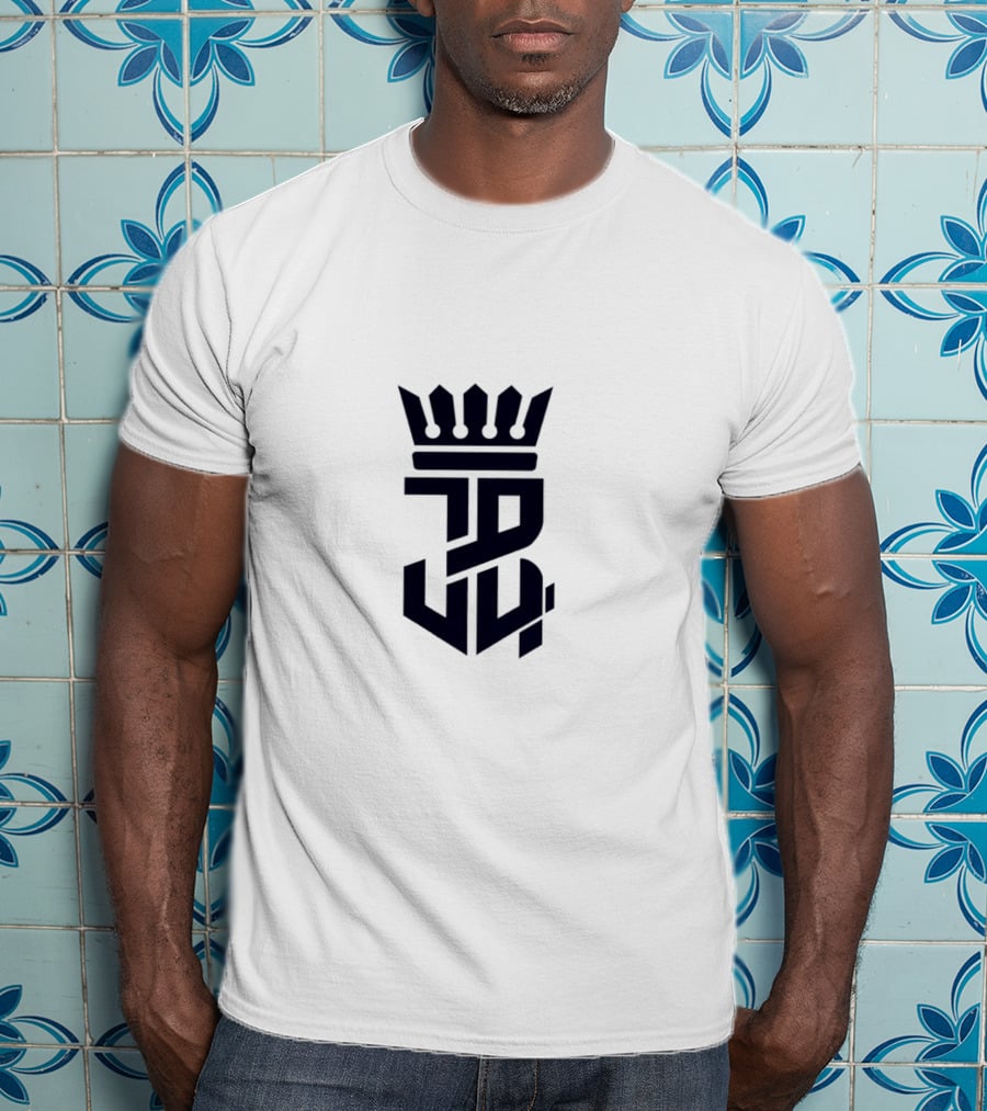 JSU Blue Crown Logo JB4 Monogram T-Shirt