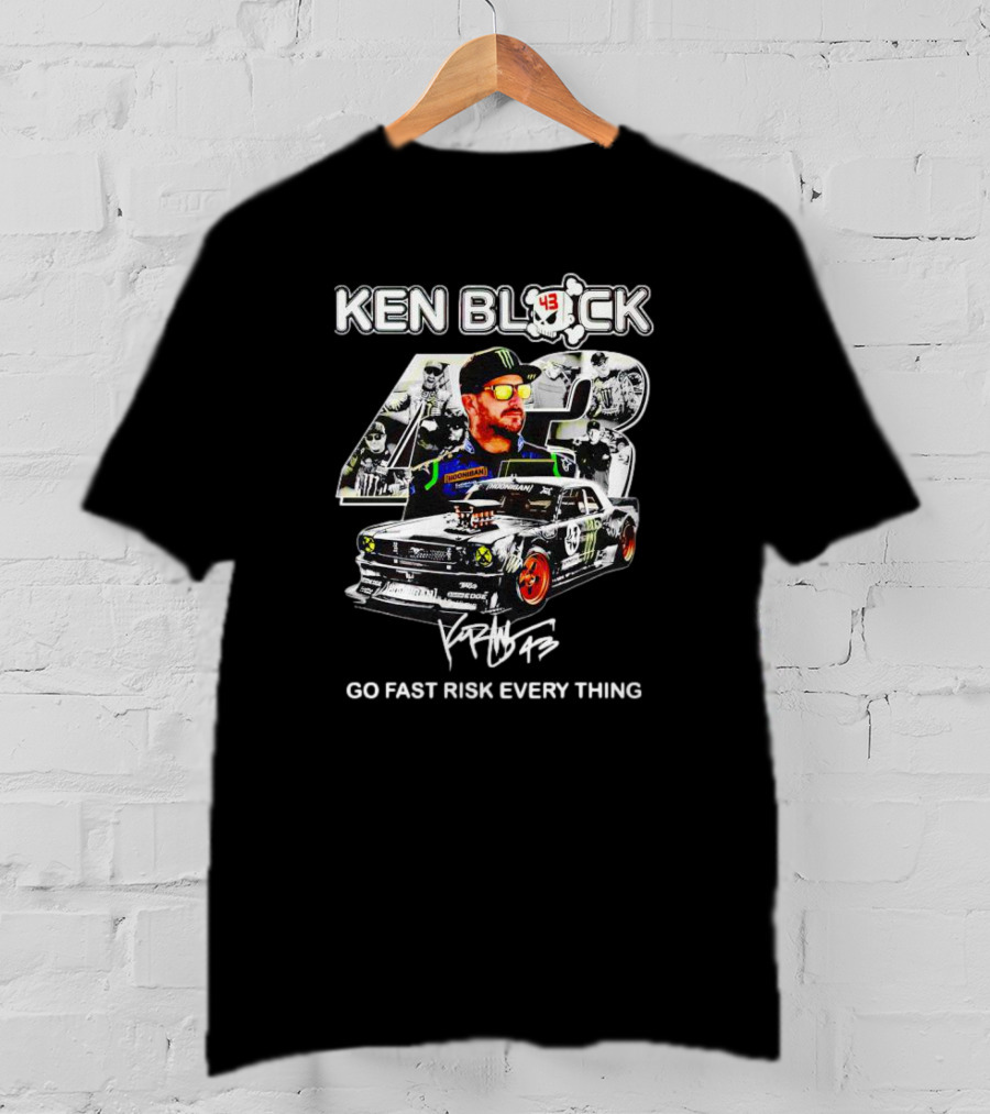 Ken Block 43 Go Fast Risk Everything Signature Racing T-Shirt