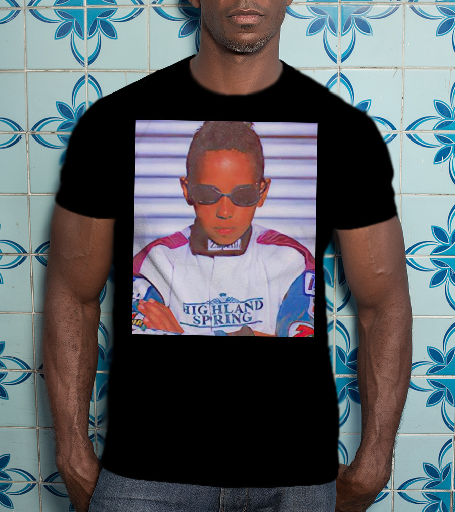 Highland Spring Racing Suit Young Lewis Hamilton T-Shirt