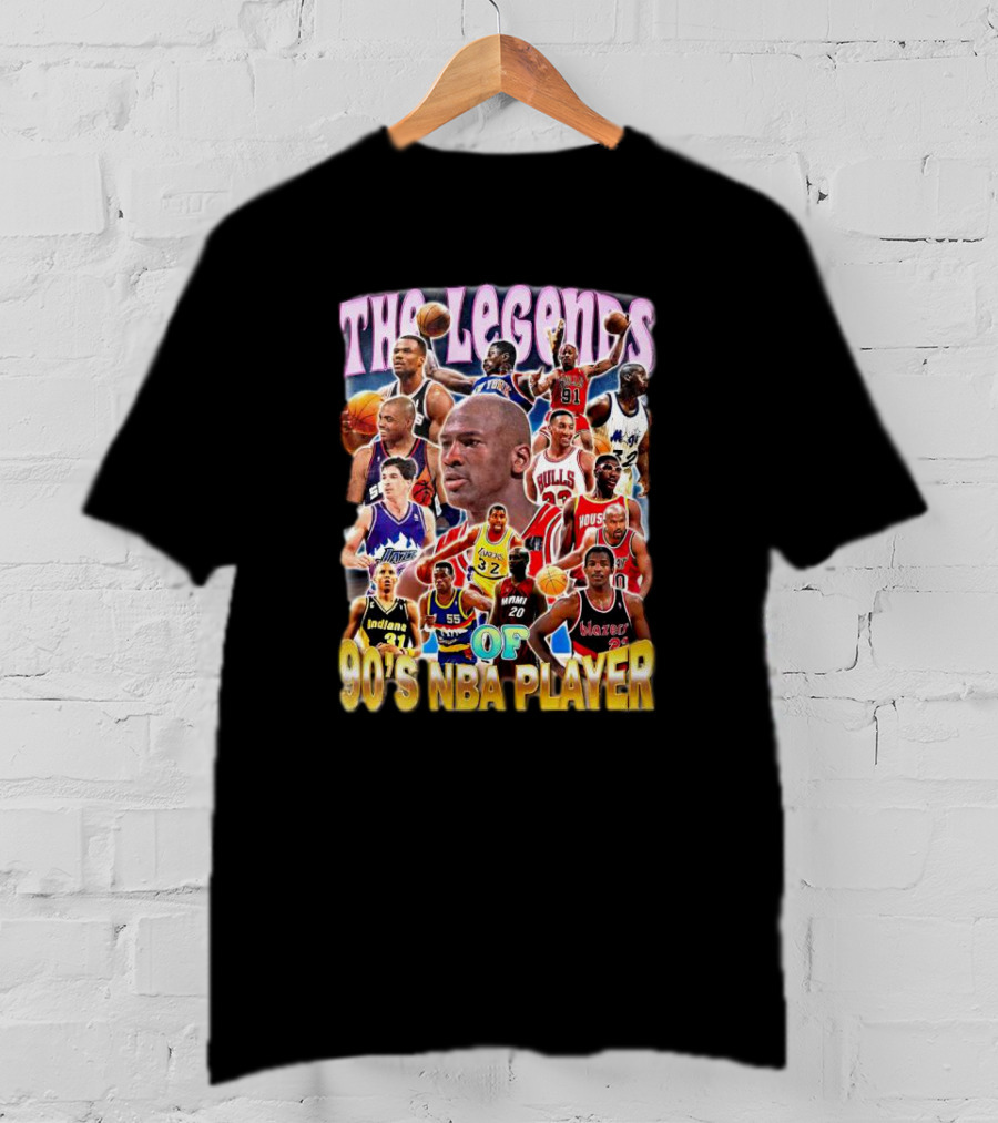 The Legends Of 90's NBA Player T-Shirt