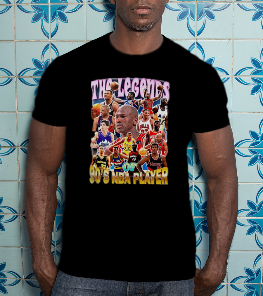 The Legends Of 90's NBA Player T-Shirt