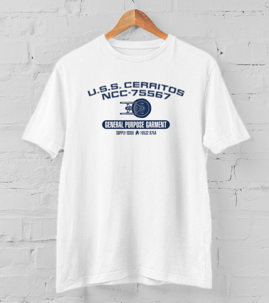U.S.S. Cerritos NCC-75567 General Purpose Garment Supply Issue 16332 #75A T-Shirt