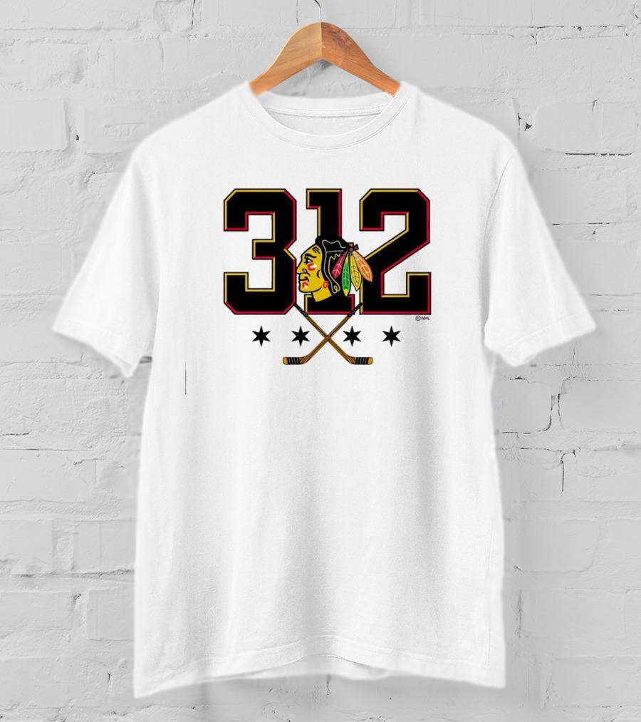 312 Chicago Blackhawks T-Shirt
