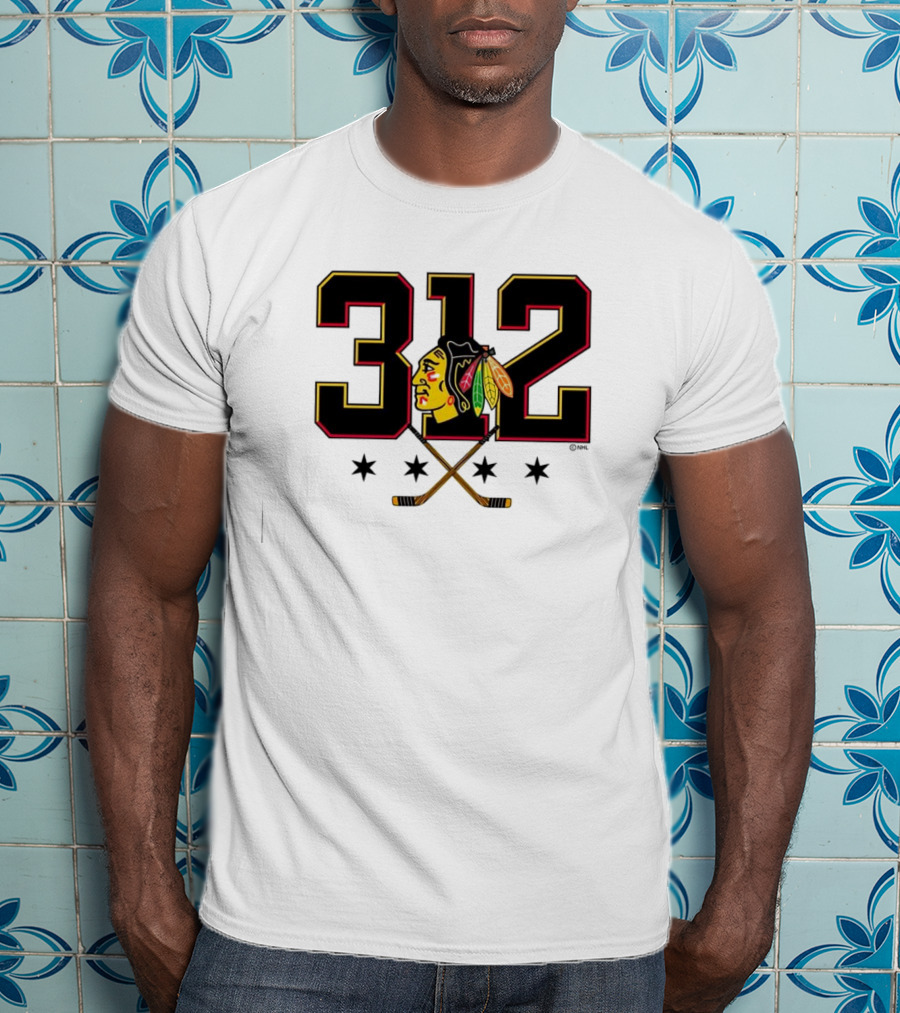 312 Chicago Blackhawks T-Shirt