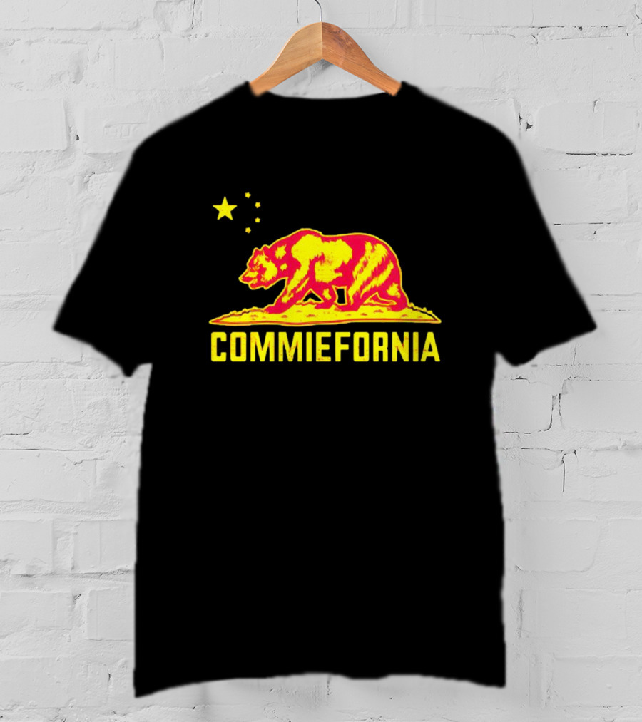 Commiefornia Red Bear Star California Republic T-Shirt