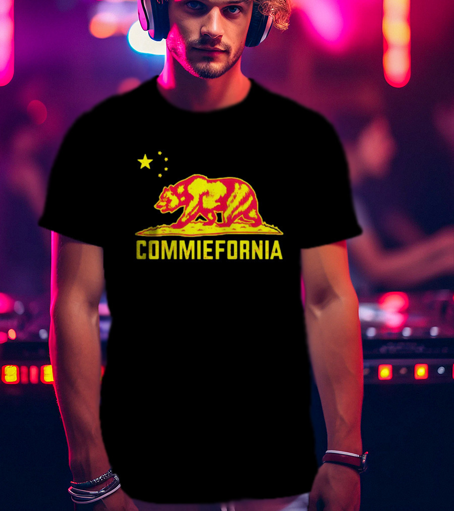 Commiefornia Red Bear Star California Republic T-Shirt