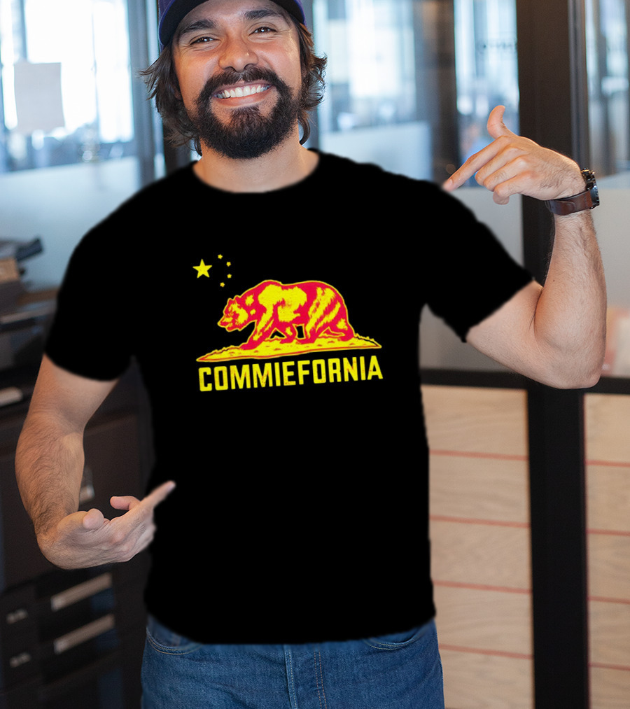 Commiefornia Red Bear Star California Republic T-Shirt