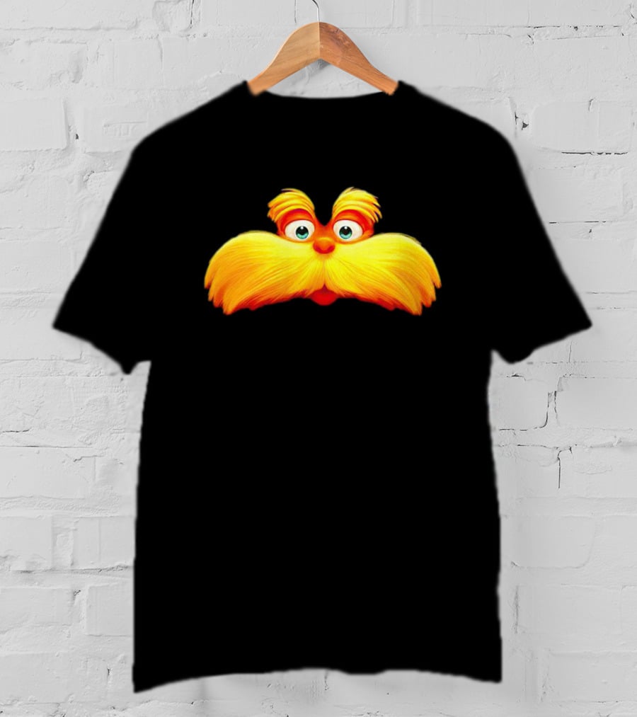 Dr. Seuss The Lorax Mustache Icon Face T-Shirt