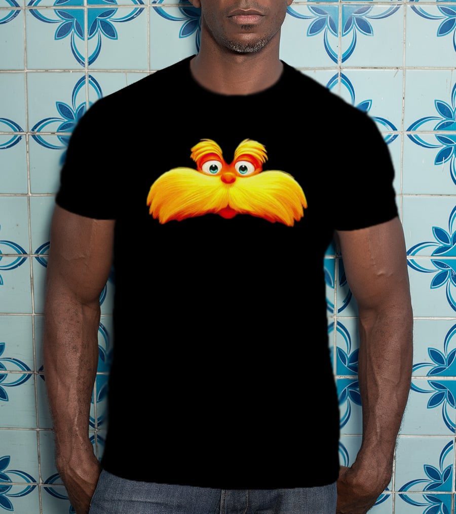 Dr. Seuss The Lorax Mustache Icon Face T-Shirt