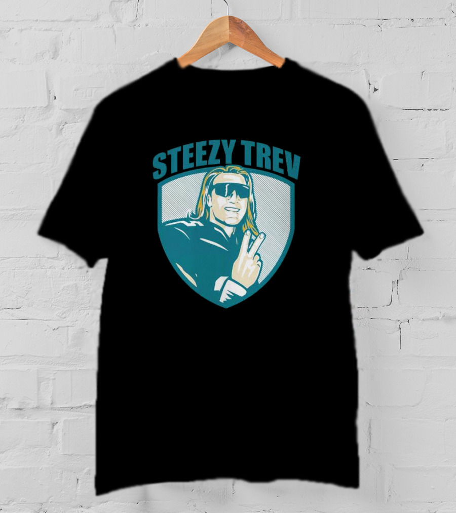 Jacksonville Steezy Trev Trevor Lawrence Peace Sign T-Shirt
