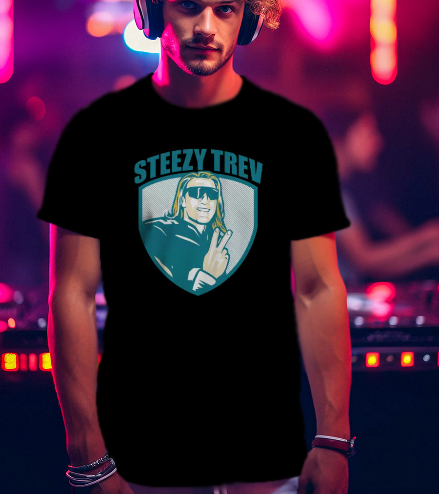Jacksonville Steezy Trev Trevor Lawrence Peace Sign T-Shirt