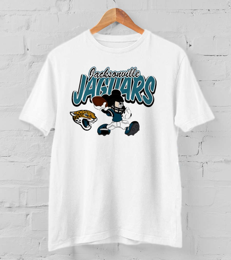 Jacksonville Jaguars Mickey Mouse Football Disney T-Shirt