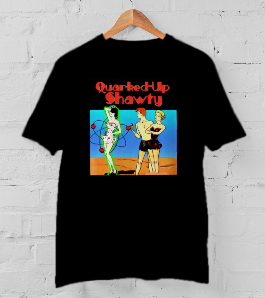Quarked-Up Shawty Retro Atomic Pin-Up T-Shirt