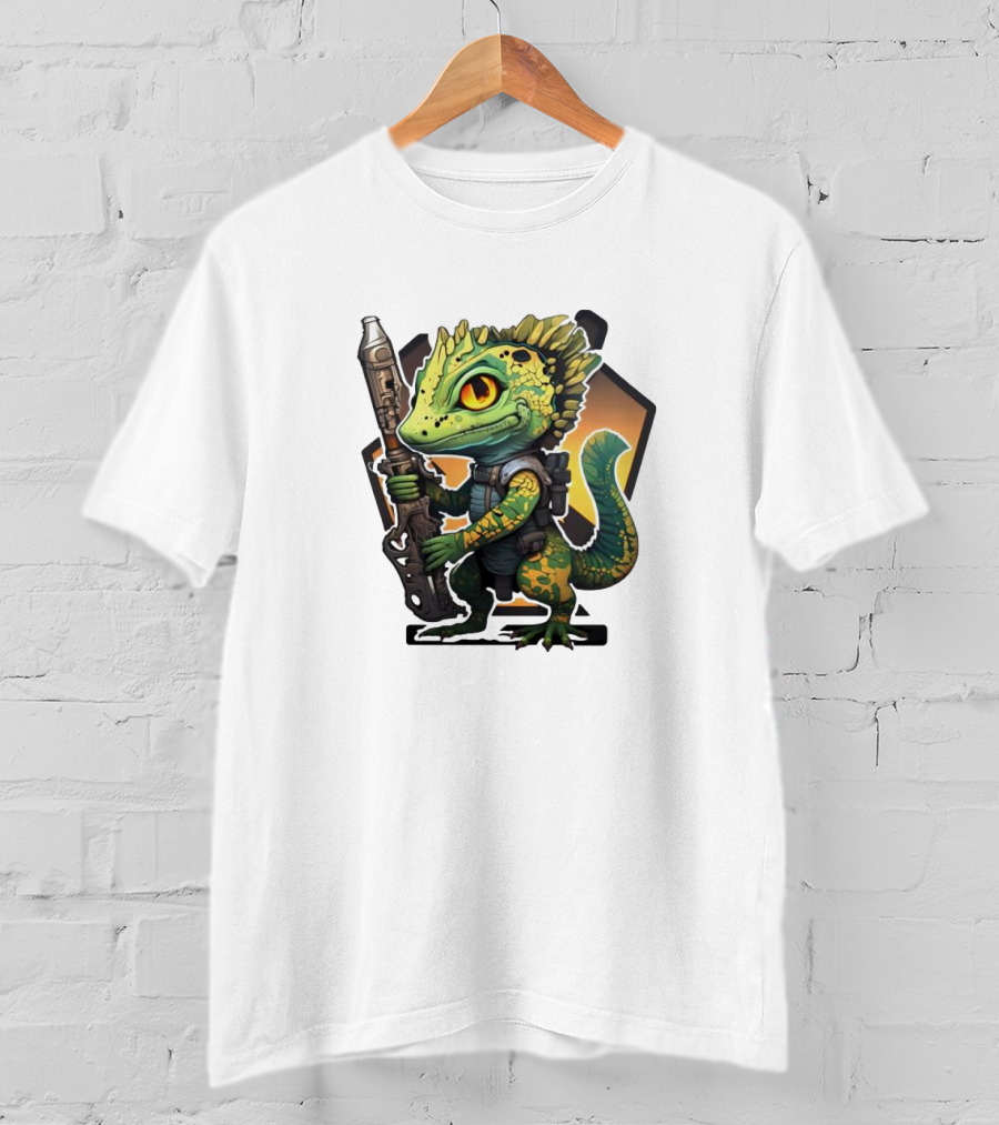 Valorant Gekko Character With Rifle T-Shirt