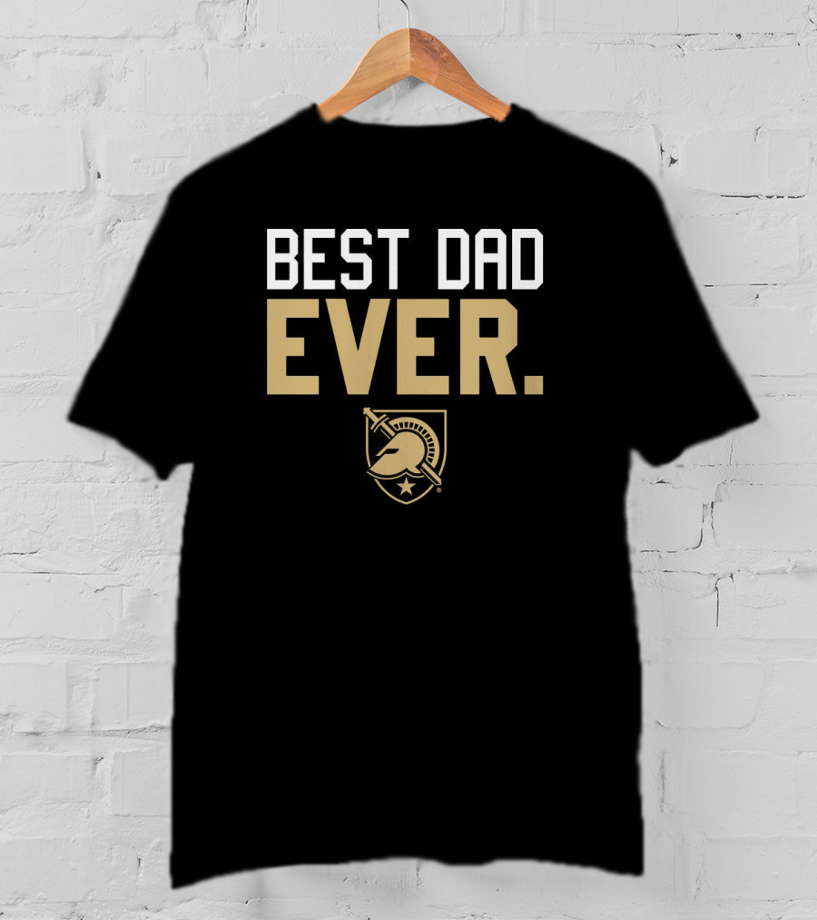Best Dad Ever Army Black Knights Spartan Helmet T-Shirt