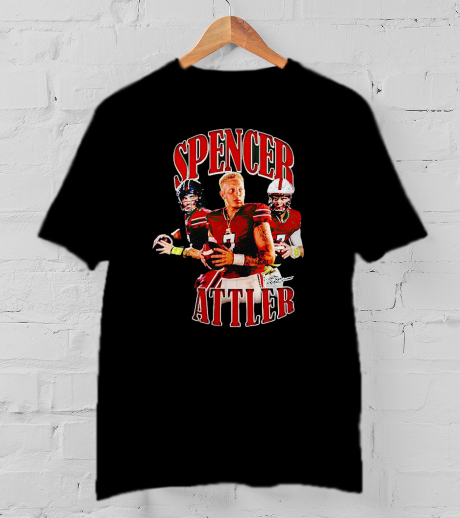 Spencer Rattler Game Day Picture Collage With Football Action T-Shirt